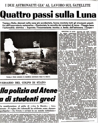 Apollo 16  1972 04 22 prima EVA