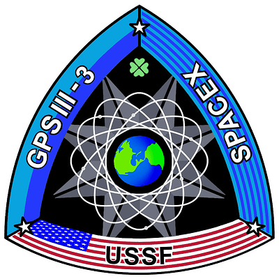 GPS III SV03 SpaceX Mission Patch