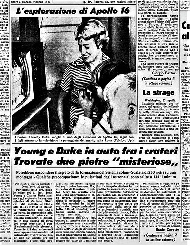 Apollo 16 1972 04 23 La Stampa 1