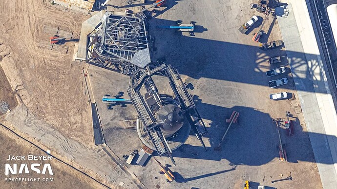 SpaceX Readies Starship Full Stack for Testing (finally!) _ Starbase flyover 5-6 screenshot