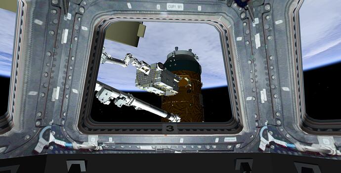HTV P6 GRAPPLED CUPOLA