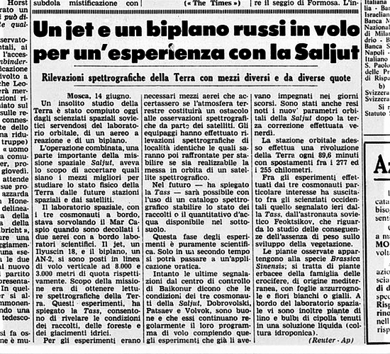 Soyuz 11 15 giugno