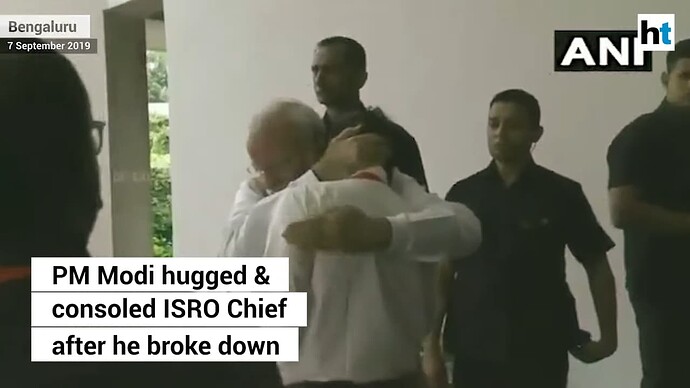 Chandrayaan 2 _ PM Modi hugs, consoles ISRO chief as he breaks down 0-11 screenshot