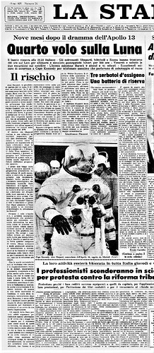 Apollo 14 1971 01 31 La Stampa 1