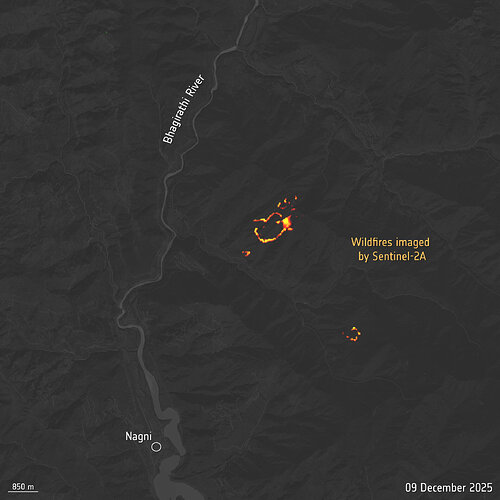 Wildfire_in_India_imaged_by_Sentinel-2A_at_night_pillars