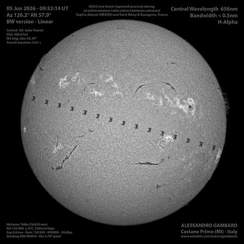 20260605_Sole_ISS-Transit_FD_HA_400fr_BW_Linear_2880px