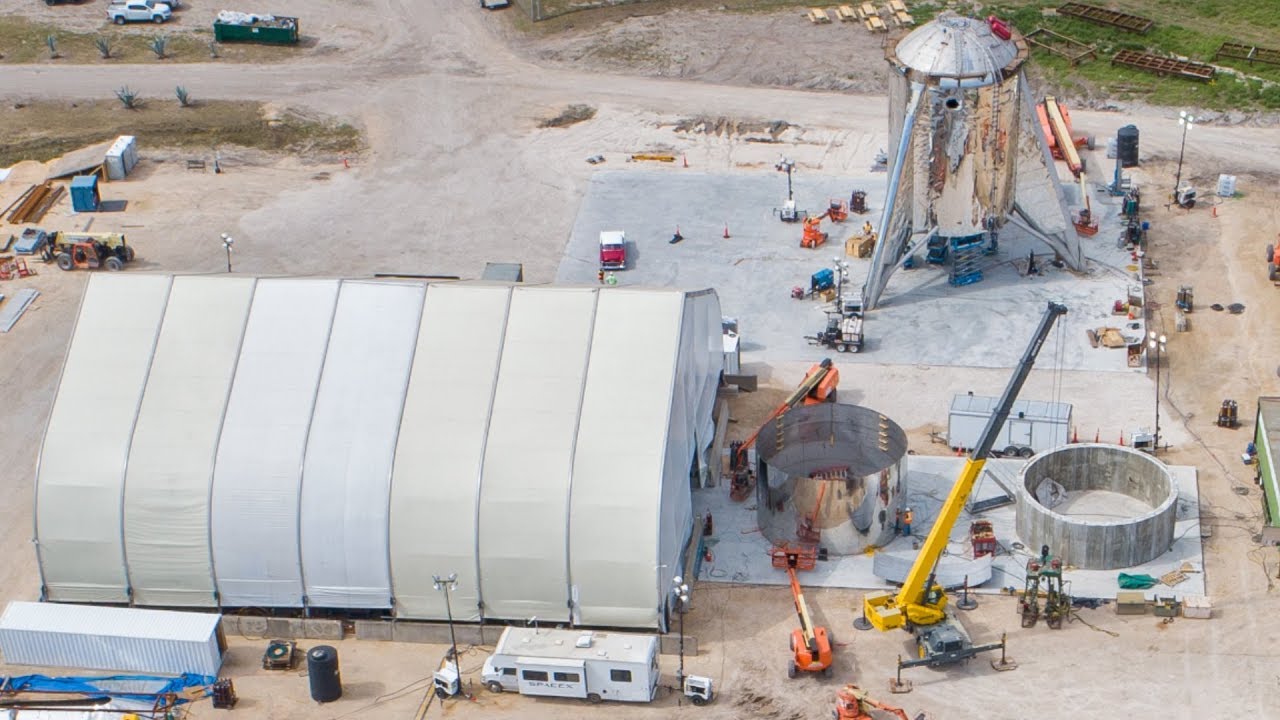 Boca Chica Space X Site Update 02/24/2019 (Starship Hopper Build Site)