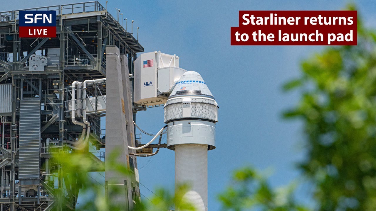 Watch live views of Starliner on the launch pad