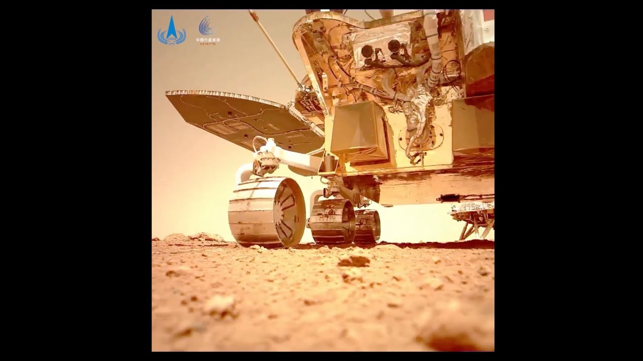 Videos from Mars taken by Zhurong Mars Rover 祝融号火星车火星视频