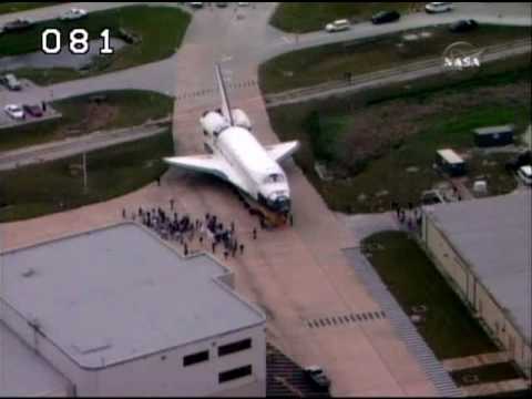 STS-130 Space Shuttle Endeavour Roll over Timelapse