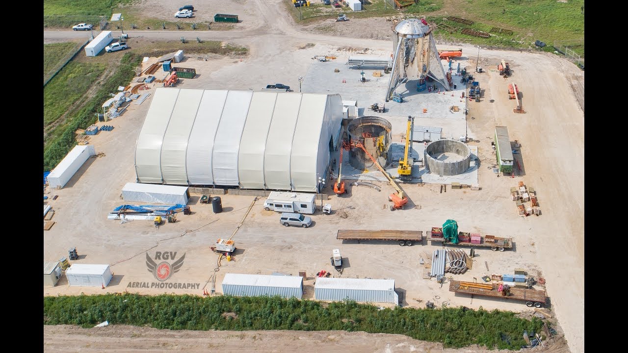 Space X Boca Chica Site Aerial Footage 03/03/2019 - Weekly/biweekly updates